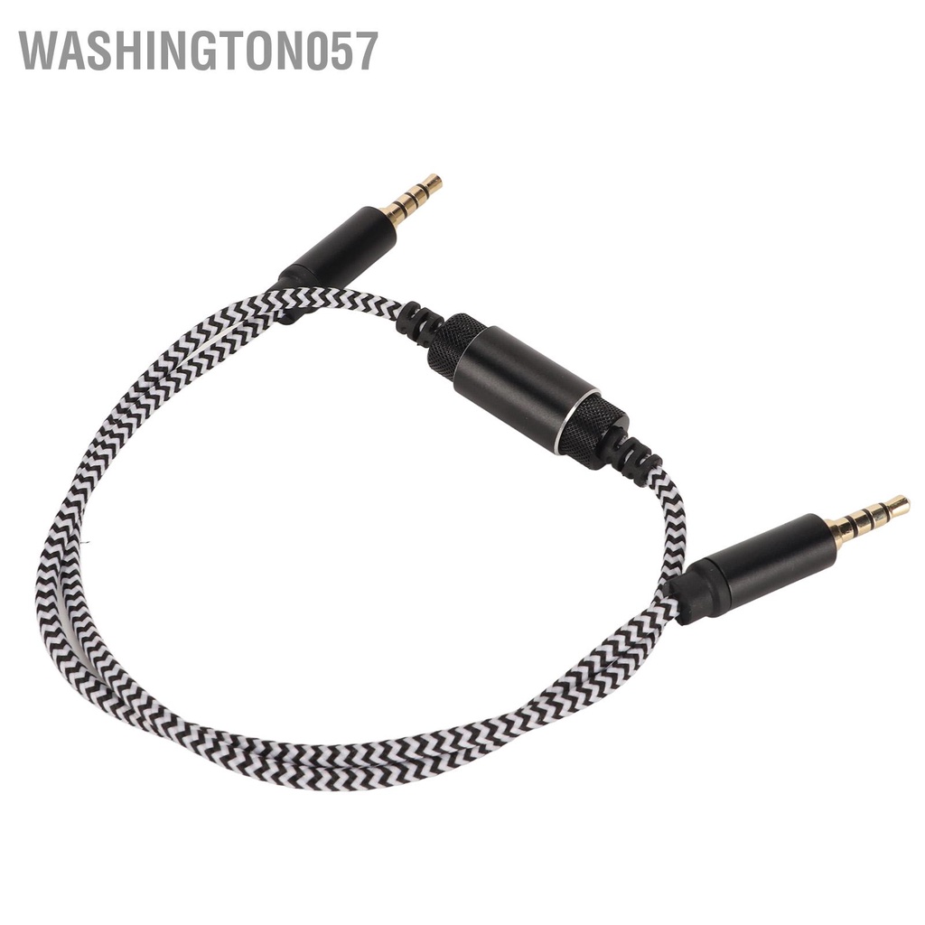 Washington057 Dây Âm Thanh 3.5Mm Nam Đến Lossless Stereo Cáp Phụ Cho 2 Chiều Đầu Ghi Hình Điện Thoại 19.7in