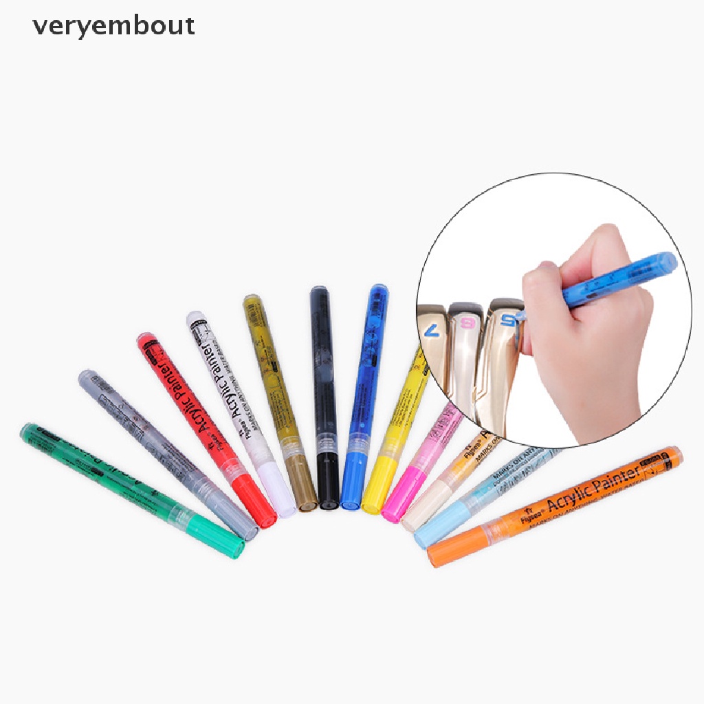 Bút Mực Acrylic Thay Đổi Màu Sắc Chống Thấm Nước Chuyên Dụng Cho Chơi Golf