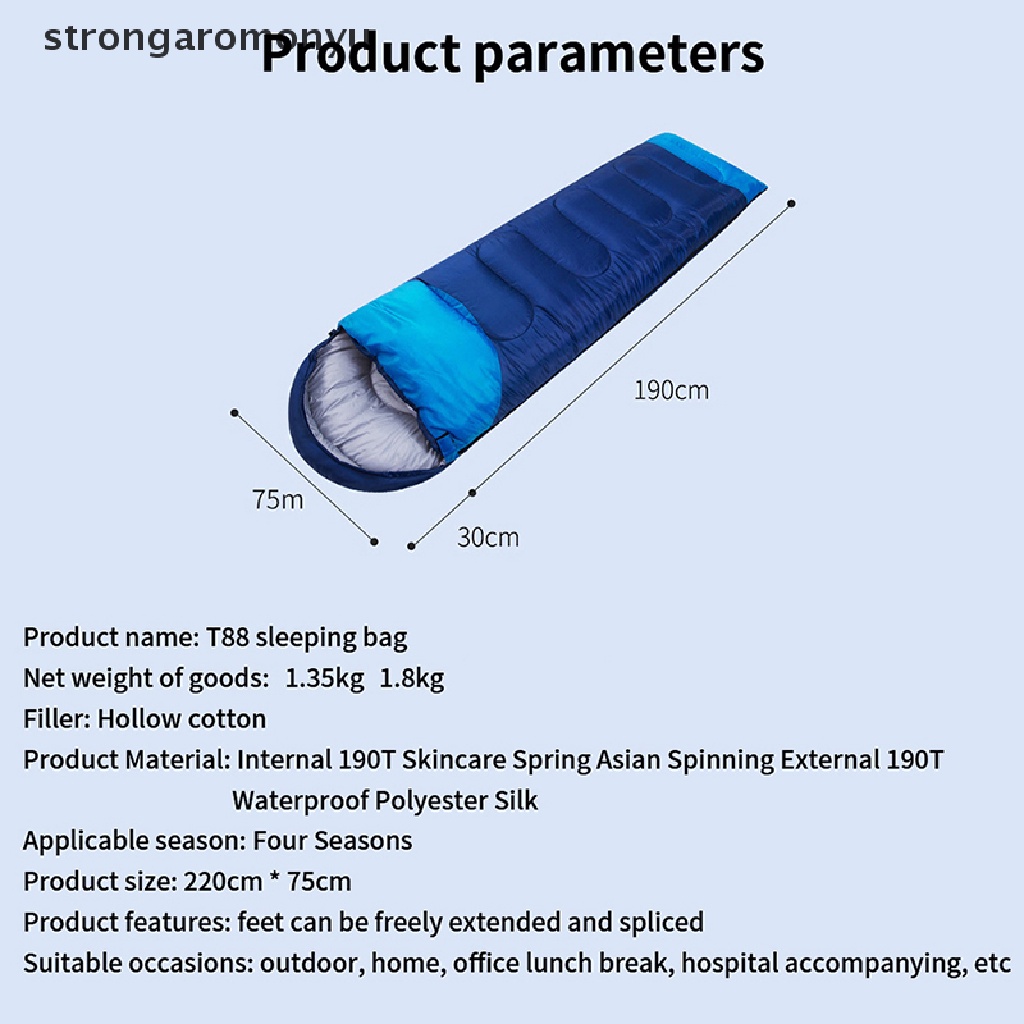 Túi Ngủ Cắm Trại Chống Thấm Nước Siêu Nhẹ Giữ Ấm Tiện Dụng