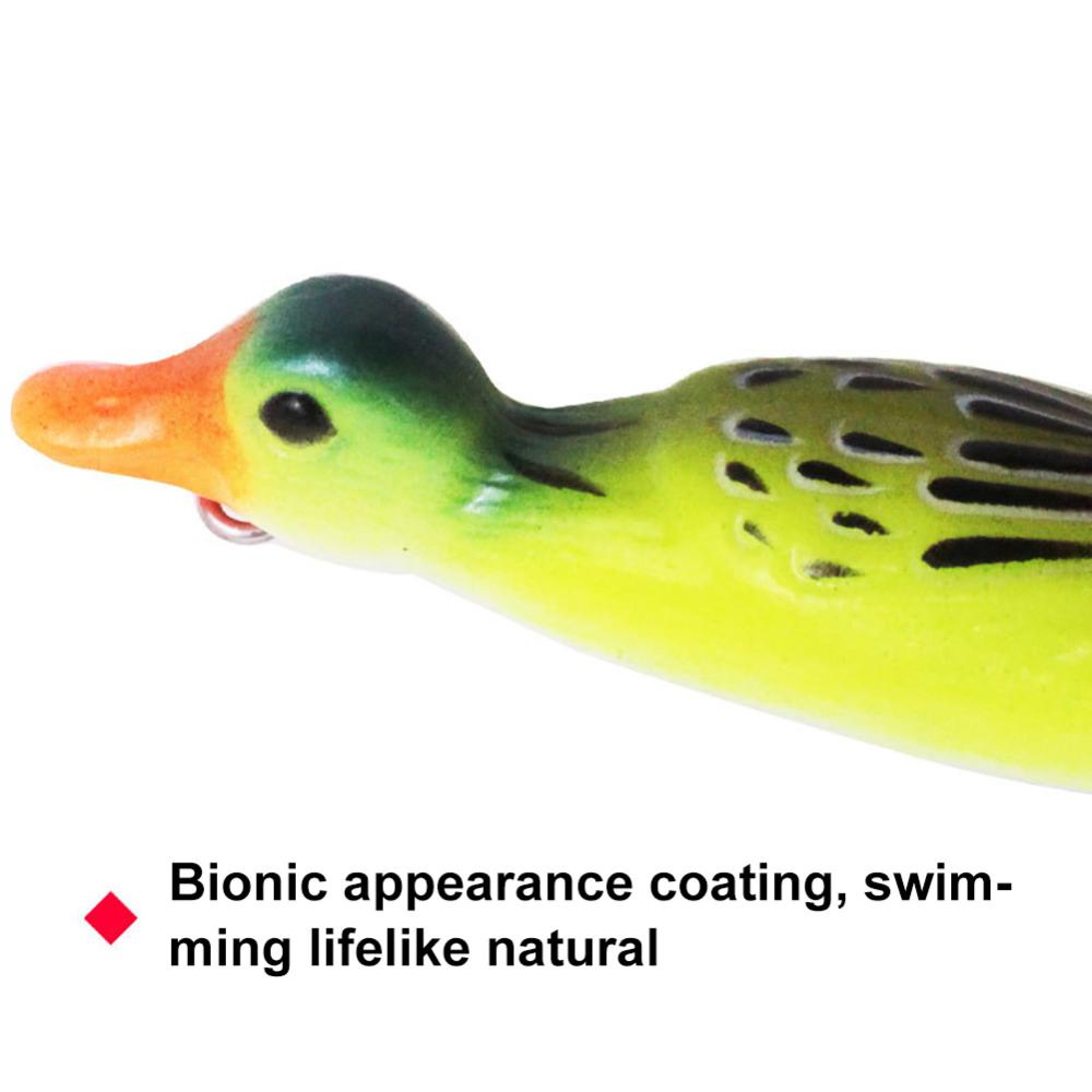 Mồi Câu Cá Giả Bằng Cao Su Mềm Hình Vịt 3D 11G 9.5CM M9Y5