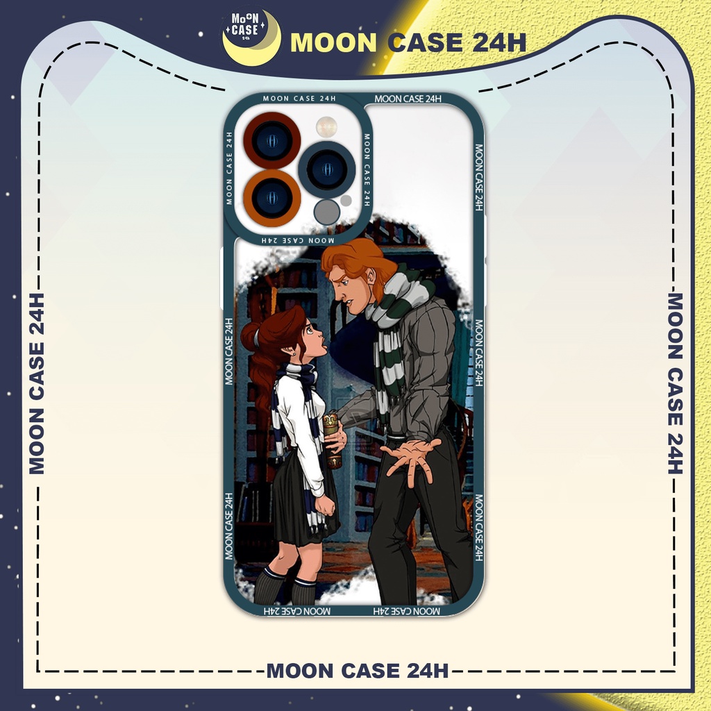 Ốp lưng iphone MOON CASE 24H Hình Beauty And The Beast ip 8/x/xs/xsmax/11/12/13/14pro/plus/promax