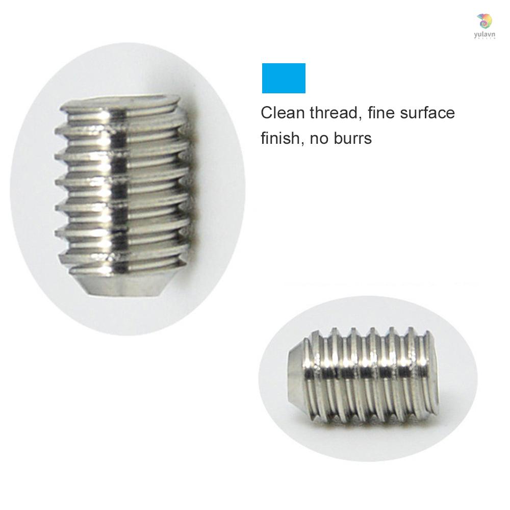 Bộ 200 Ốc Vít Lục Giác Bằng Thép Không Gỉ 304 M3 / M4 / M5 / M6 / M8