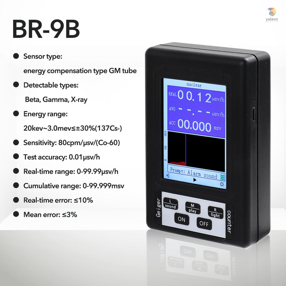 Máy Kiểm Tra Bức Xạ Hạt Nhân Kỹ Thuật Số Cầm Tay Bán Đa Chức Năng yula)