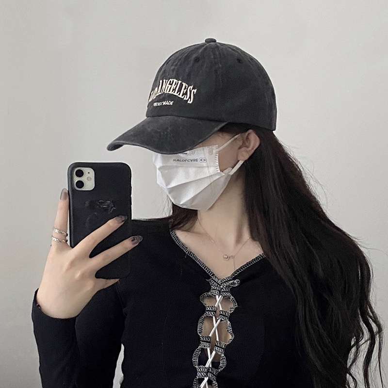 Mũ Lưỡi Trai Thêu Chữ Tiếng Anh Phong Cách Retro Cá Tính