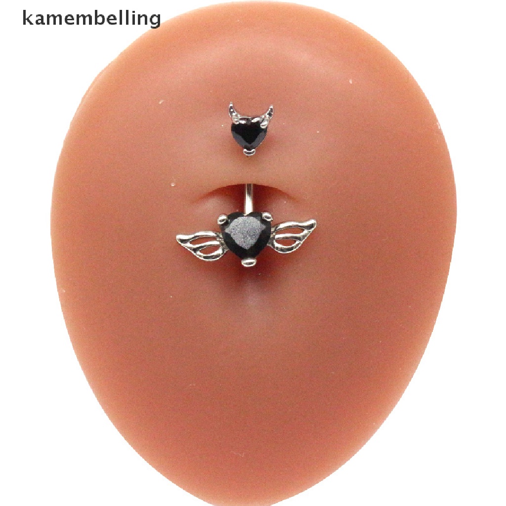 Khuyên RốN HìNh TráI Tim ĐíNh Đá ThờI Trang