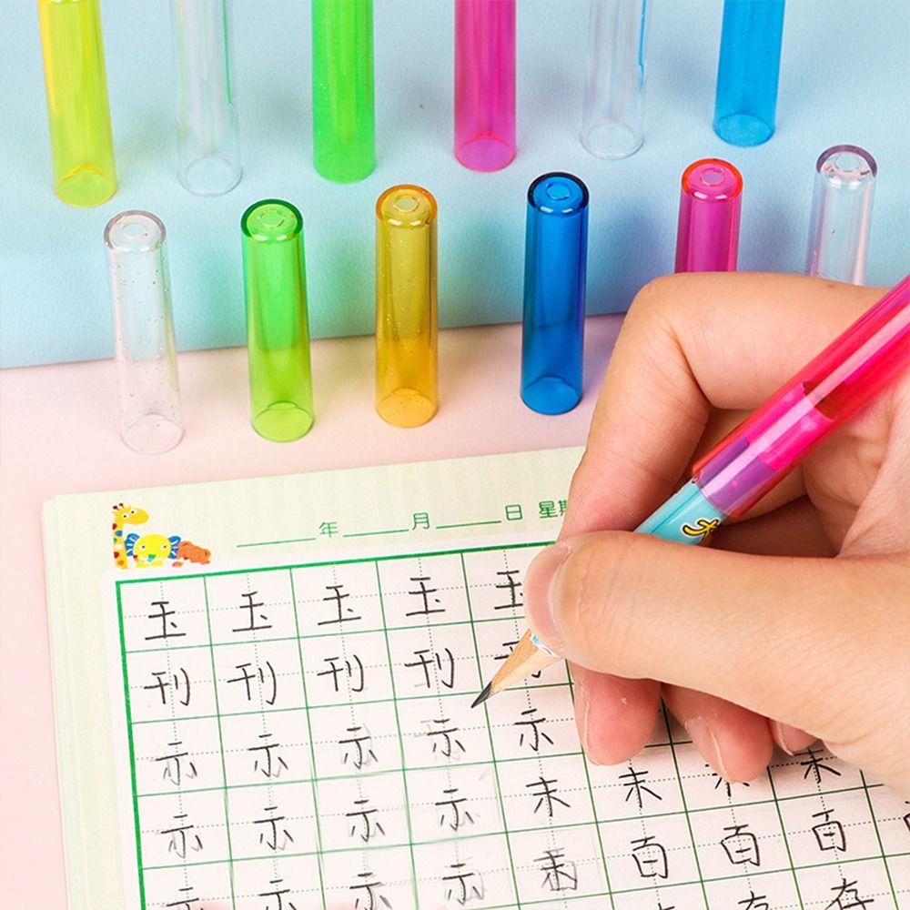 Nắp Bút Chì Bằng Nhựa Kiểu Dáng Dễ Thương Dành Cho Học Sinh