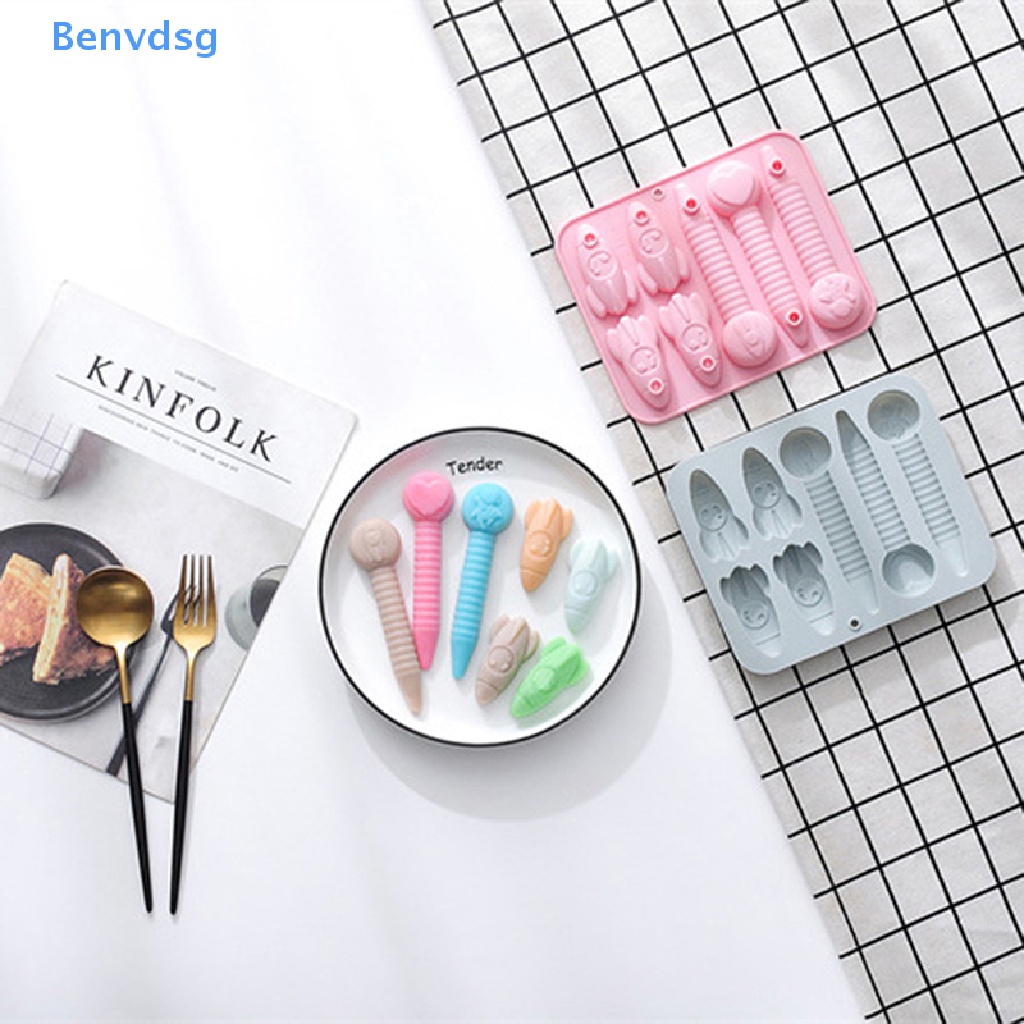 Benvdsg &gt; Khuôn Làm Bút Chì / Sô Cô La Bằng Silicone Chủ Đề Tên Lửa / Phi