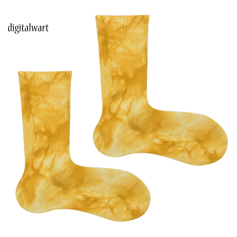 Kỹ Thuật Số| Đôi Vớ Cotton Màu Loang Thoáng Khí Thời Trang Cho Nam Nữ