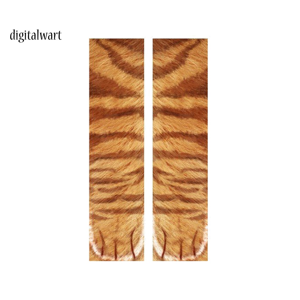 Kỹ Thuật Số| Vớ Cotton Đàn Hồi In Hình Bàn Chân Động Vật 3D Unisex Cho Người Lớn Trẻ Em