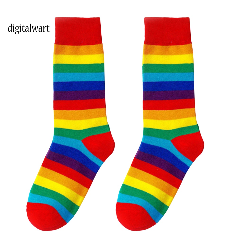 Kỹ Thuật Số| 1 Đôi Tất Thể Thao Thoáng Khí Không Mùi Siêu Thoải Mái Màu Sắc Cầu Vồng Dễ Mặc Cho Nữ