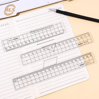 Thước kẻ thẳng bằng nhựa trong suốt 15 / 18 / 20cm