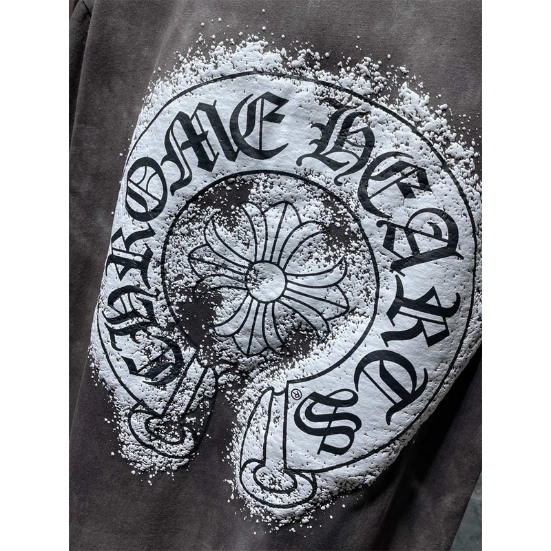 Chro8me8- Áo Vải Nhuộm tie-dye Tay Ngắn Nhập Khẩu Chất Lượng Cao Bảo Vệ Môi Trường In Họa Tiết Đặc Biệt