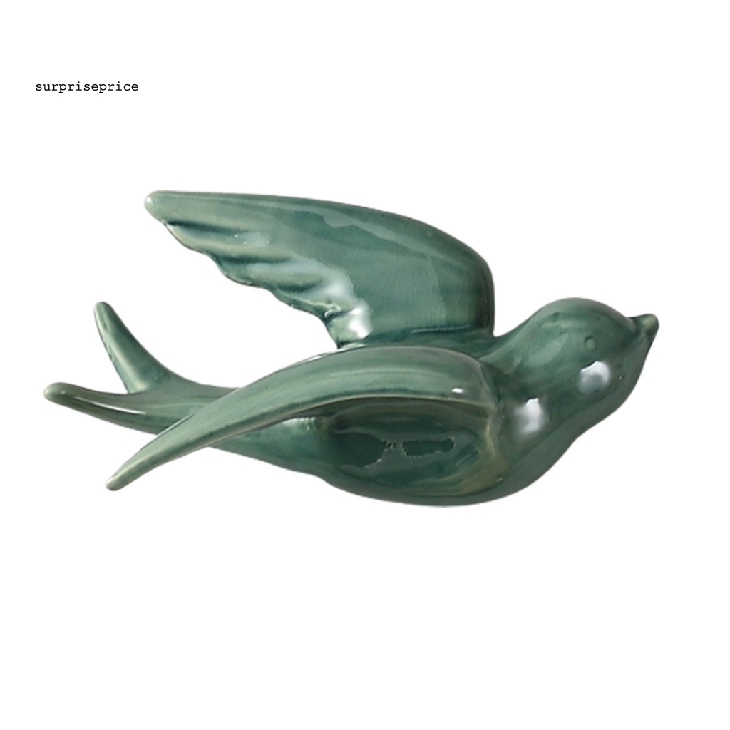 Phụ Kiện Treo Tường Trang Trí Hình Chú Chim 3D Bằng Gốm