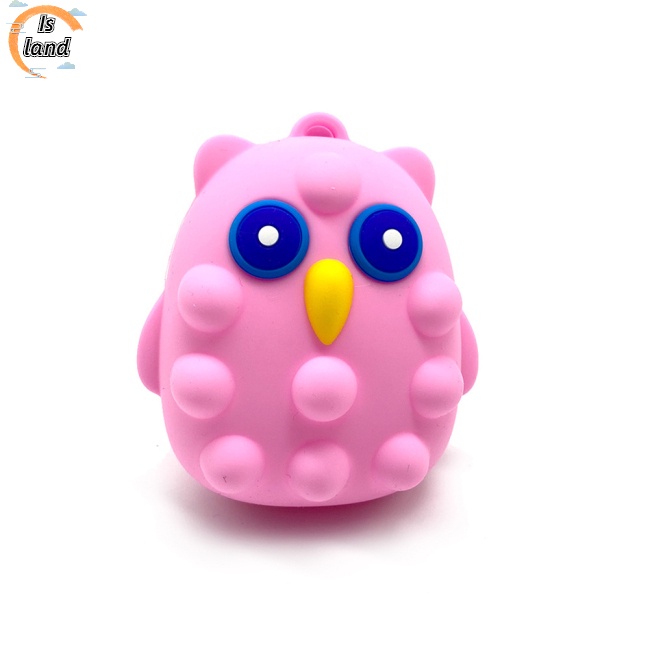 Đồ Chơi Nắn Bóp Đàn Hồi Giảm stress Hình Cú Mèo 3d