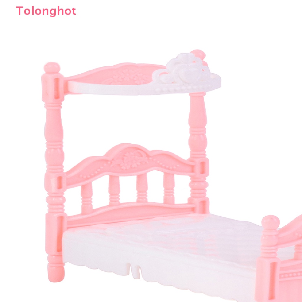 Mô Hình Giường Ngủ Thủ Công Trang Trí Nhà Búp Bê Tỉ Lệ 1: 12