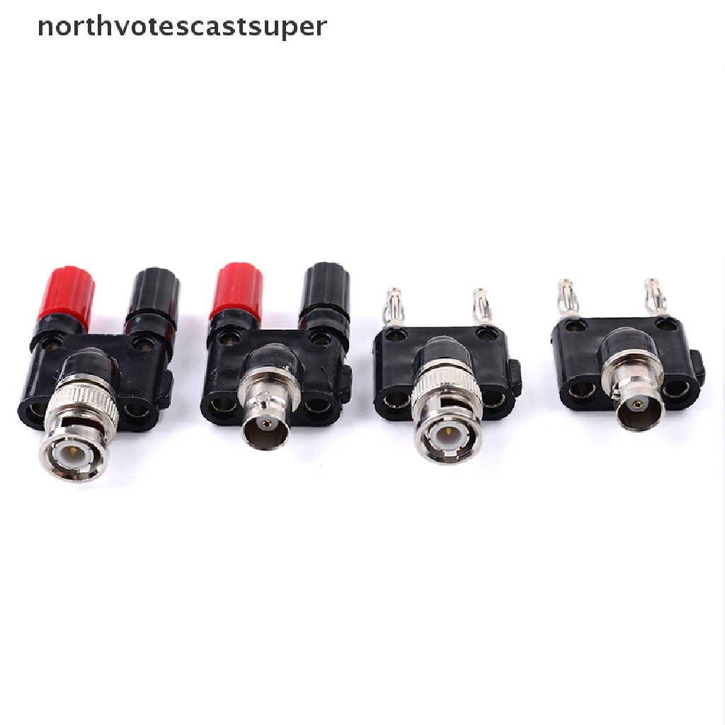 Đầu Nối RF Chuyển Đổi BNC Sang Hai Cổng Chuối 4mm