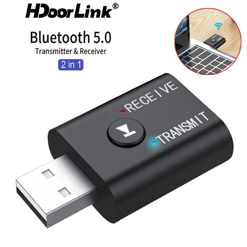 Bộ Thu Tín Hiệu HdoorLink Bluetooth 5.0 2 Trong 1 Cho Máy Tính TV Laptop