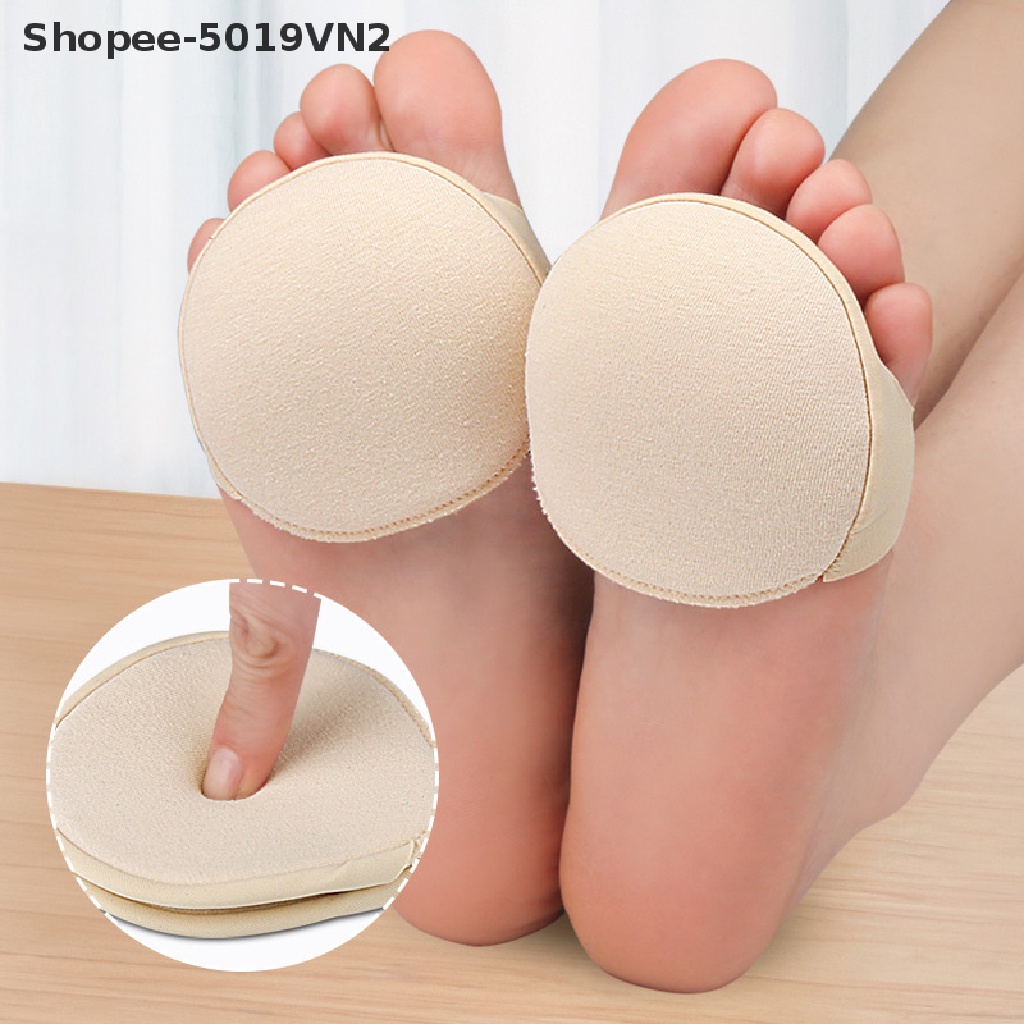 1 Cặp Đệm Lót Giày Cao Gót Nửa Bàn Chân Chống Sốc Họa Tiết Ren Gợn Sóng