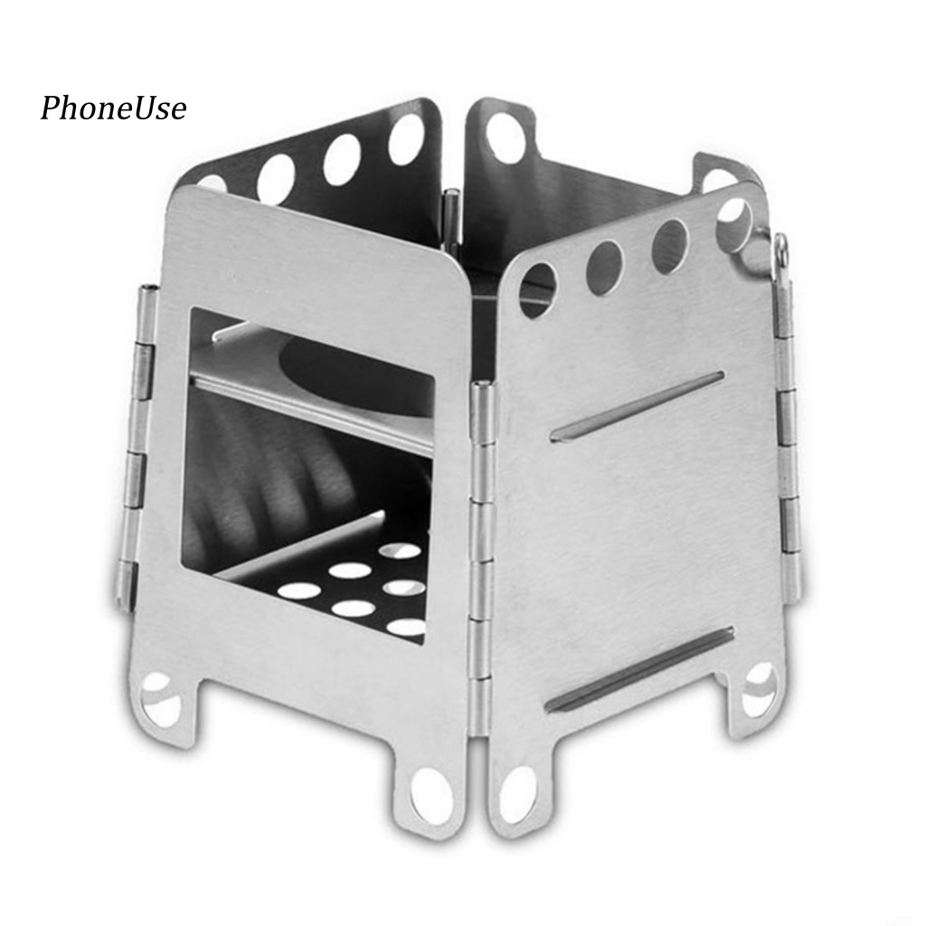 Bếp Cồn Mini Da PU Tiện Lợi Cho Hoạt Động Cắm Trại Ngoài Trời