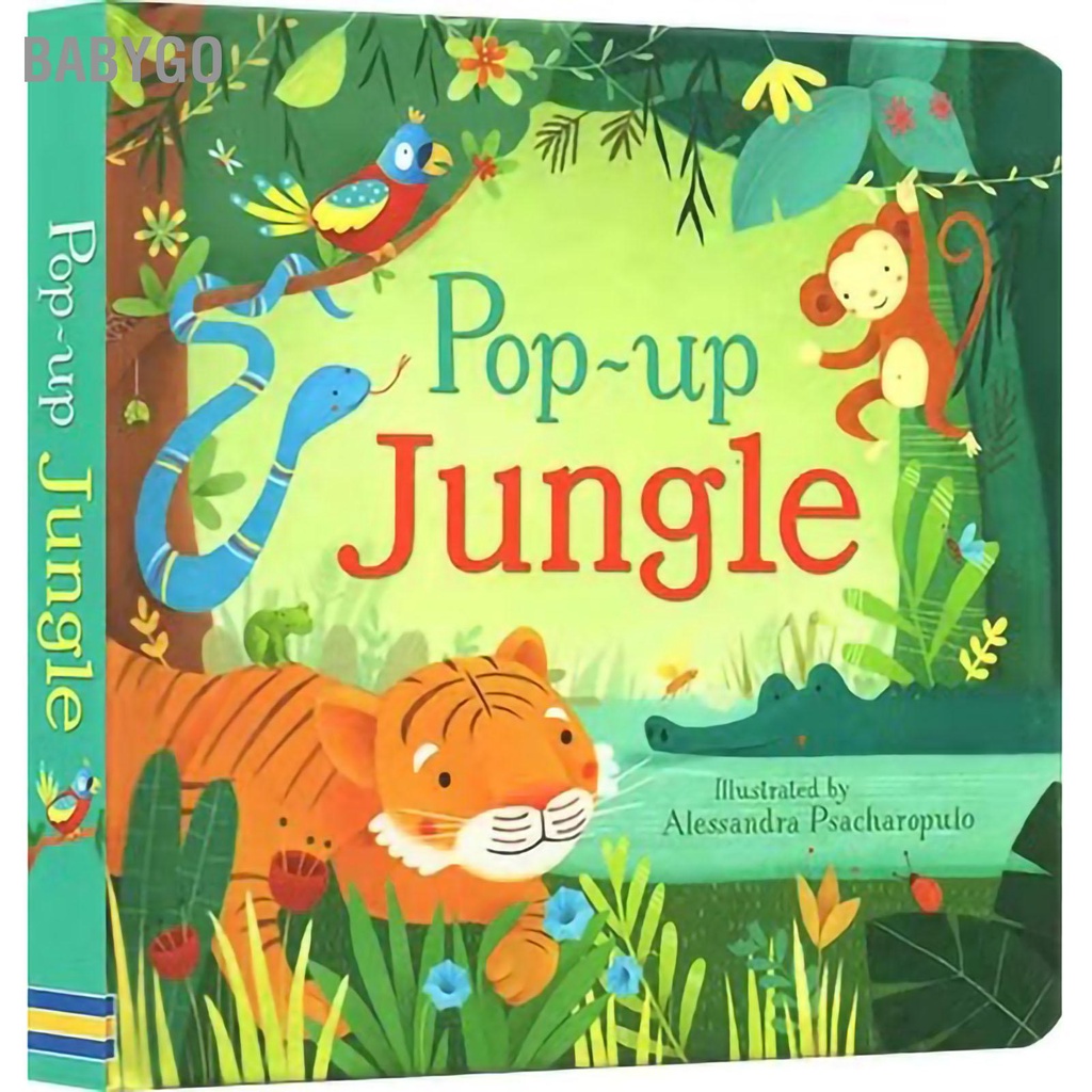 ● BabyGo Trẻ Em Popup Sách Kid Ngộ Nghĩnh Hoạt Hình Dễ Thương Hoa Văn Ban Truyện Đồ Chơi Giáo Dục Quà Tặng Sinh Nhật