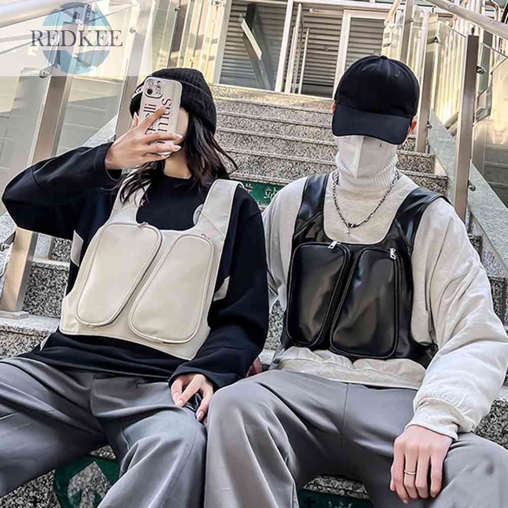 Túi Đeo Trước Ngực Bằng Da PU Chống Nước Chống Trộm Dành Cho Nam