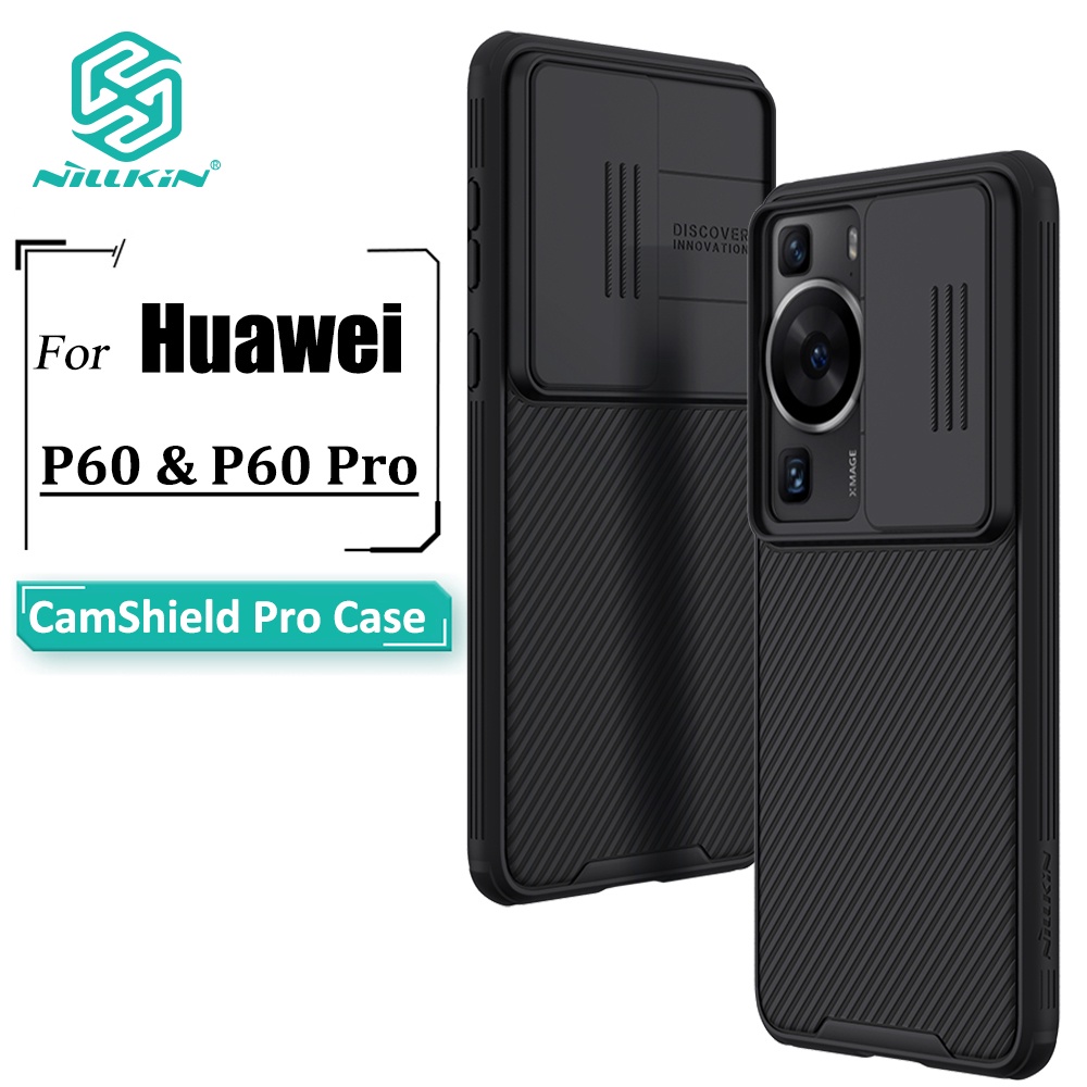 Ốp Điện Thoại Nillkin Bằng PC Cứng Chống Sốc Có Nắp Trượt Bảo Vệ Camera Cho Huavei P60 Pro / P60