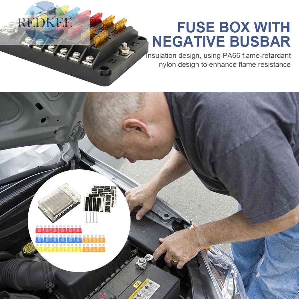 Set 24 Cầu Chì Tự Động 5A 10A 15A 20A ANL Cho Xe RV