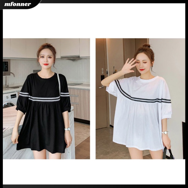 Đầm Midi Chữ A Tay Lửng Cổ Tròn In Họa Tiết Ngọt Ngào Thời Trang Cho Nữ