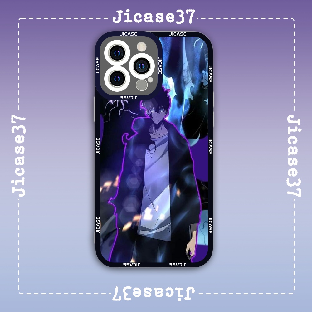 Ốp lưng iphone cạnh vuông Jicase Sung Jin-woo Manhwa Solo Leveling Hàn Quốc