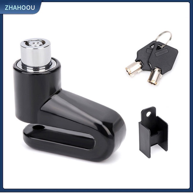 ☃Nhà Cửa☃ Khóa Phanh Đĩa Xe Đạp / Xe Máy Hình Chữ U Chống Trộm Không Thấm Nước Kèm Chìa Khóa