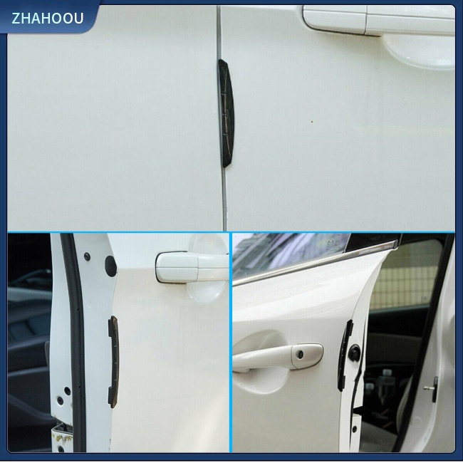 ☃Nhà Cửa☃ Bộ 4 Dải Cao Su 3r Dán Bảo Vệ Cạnh Cửa Xe Hơi Chống Va Chạm Tiện Dụng