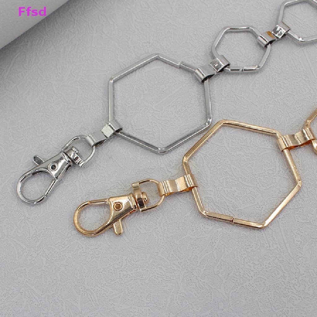 Thắt Lưng Dây Xích Lục Giác Bằng Kim Loại Màu Vàng / Bạc Phong Cách Cổ Điển Thời Trang Cho Nữ