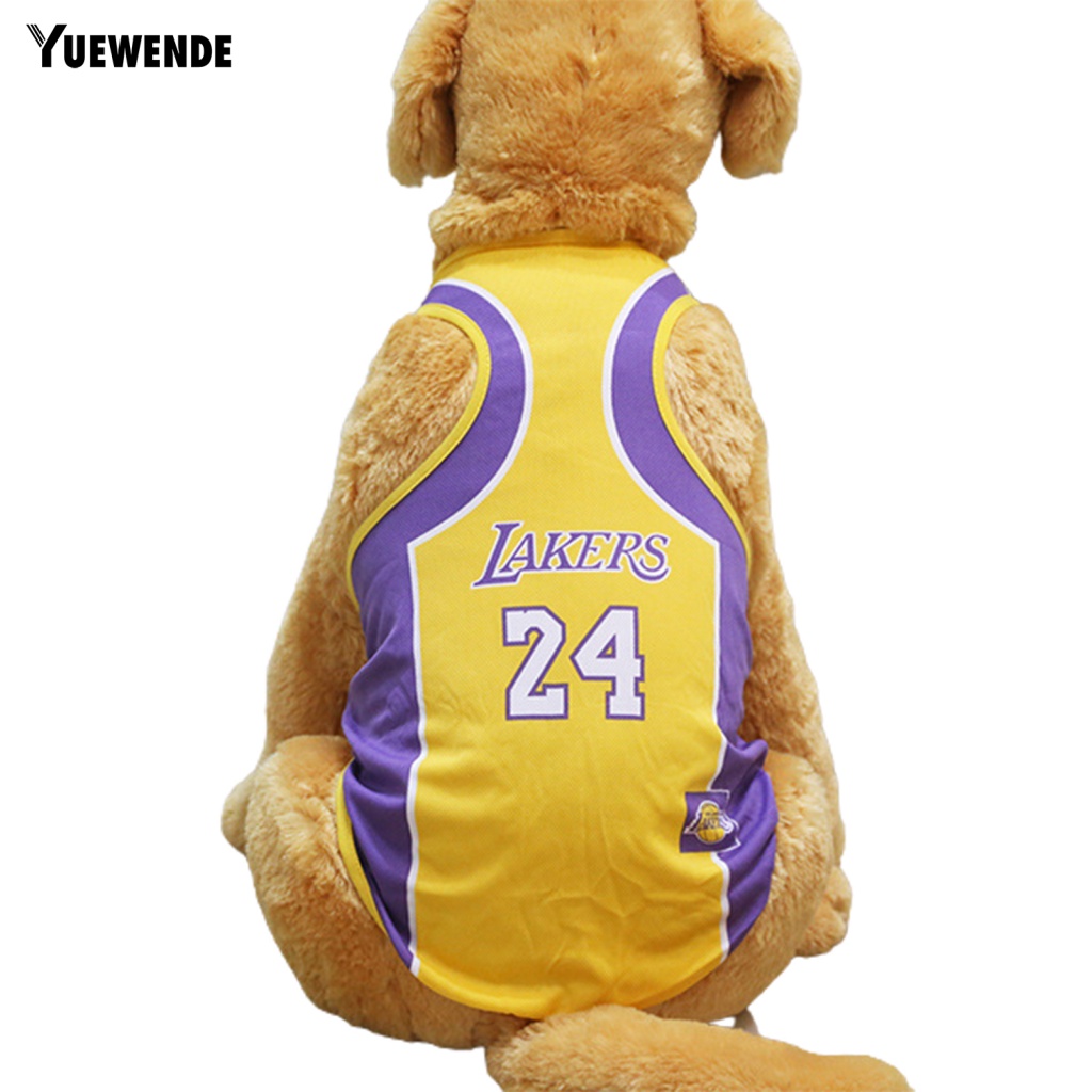 Áo Thun Bóng Rổ In Chữ Phối Lưới Thời Trang Mùa Hè Cho Thú Cưng