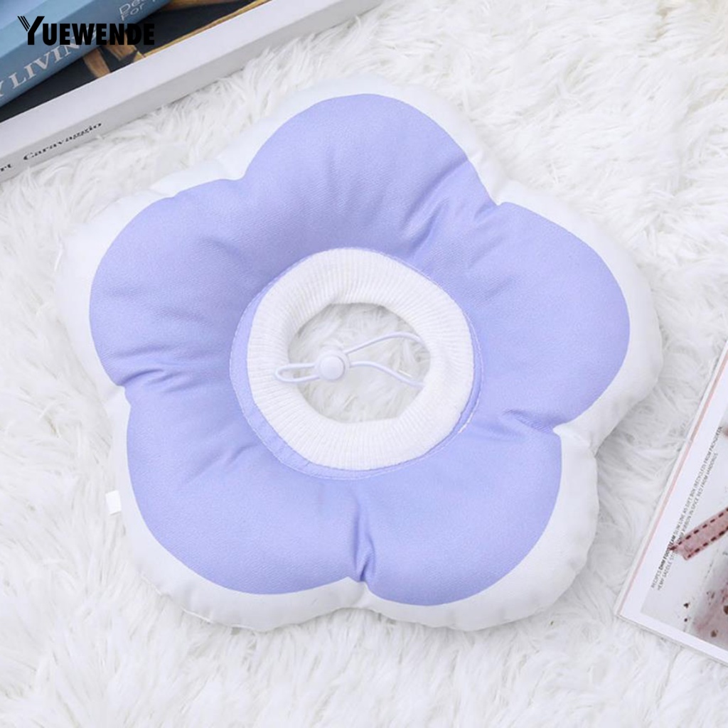 Vòng Cổ Chữ E Bảo Vệ Da Chống Mòn Thân Thiện Với Làn Da Dành Cho Thú Cưng Hình Bông Hoa Dễ Thương