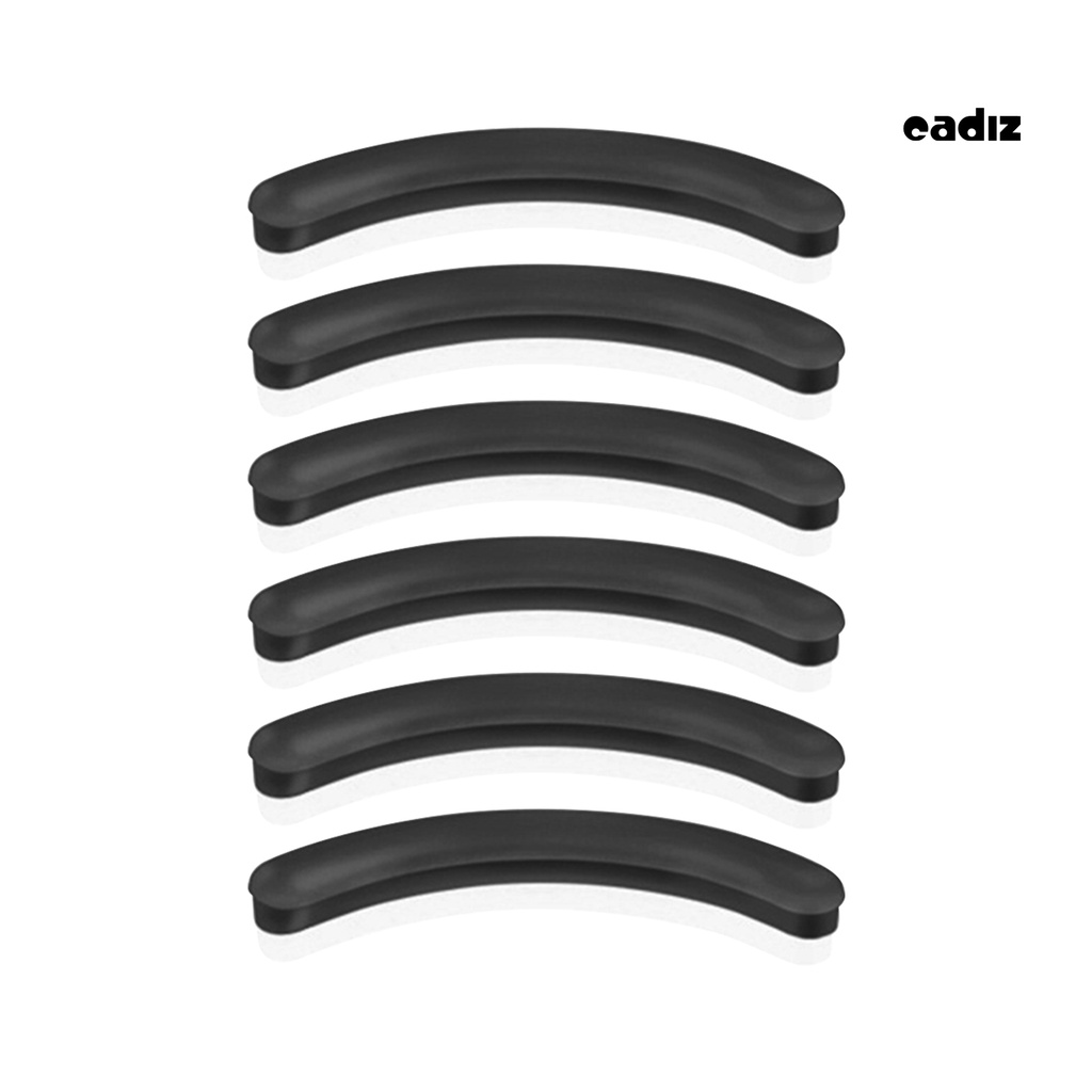 Set 6 Miếng Đệm Silicon Màu Đen Độ Đàn Hồi Cao Hỗ Trợ Uốn Cong Lông Mi Chuyên Nghiệp