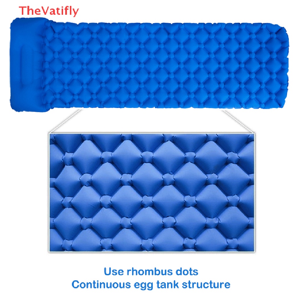 Đệm Bơm Hơi Siêu Nhẹ Tích Hợp Gối Tựa Đầu Tiện Dụng Mang Theo Du Lịch / Cắm Trại