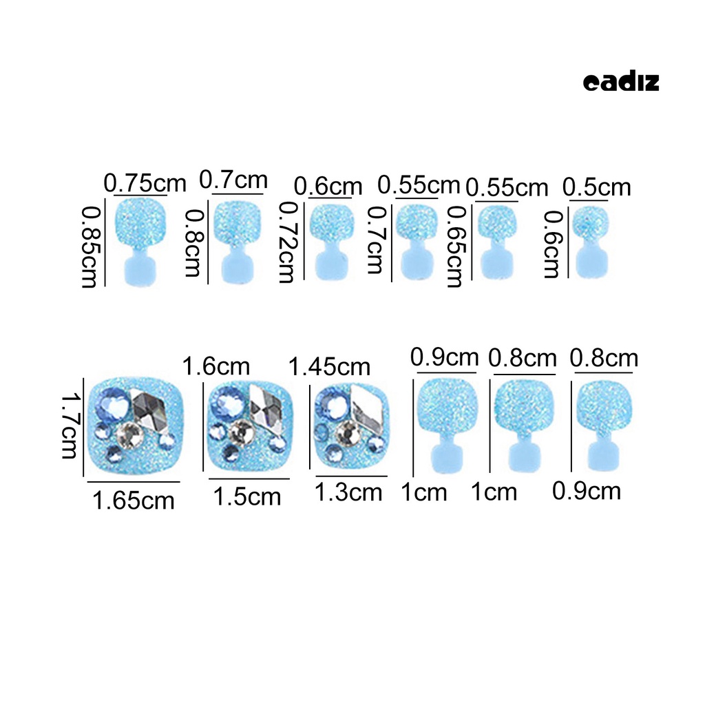 1 Bộ Móng Chân Giả Có Độ Bóng Cao Lấp Lánh Thời Trang Mùa Hè