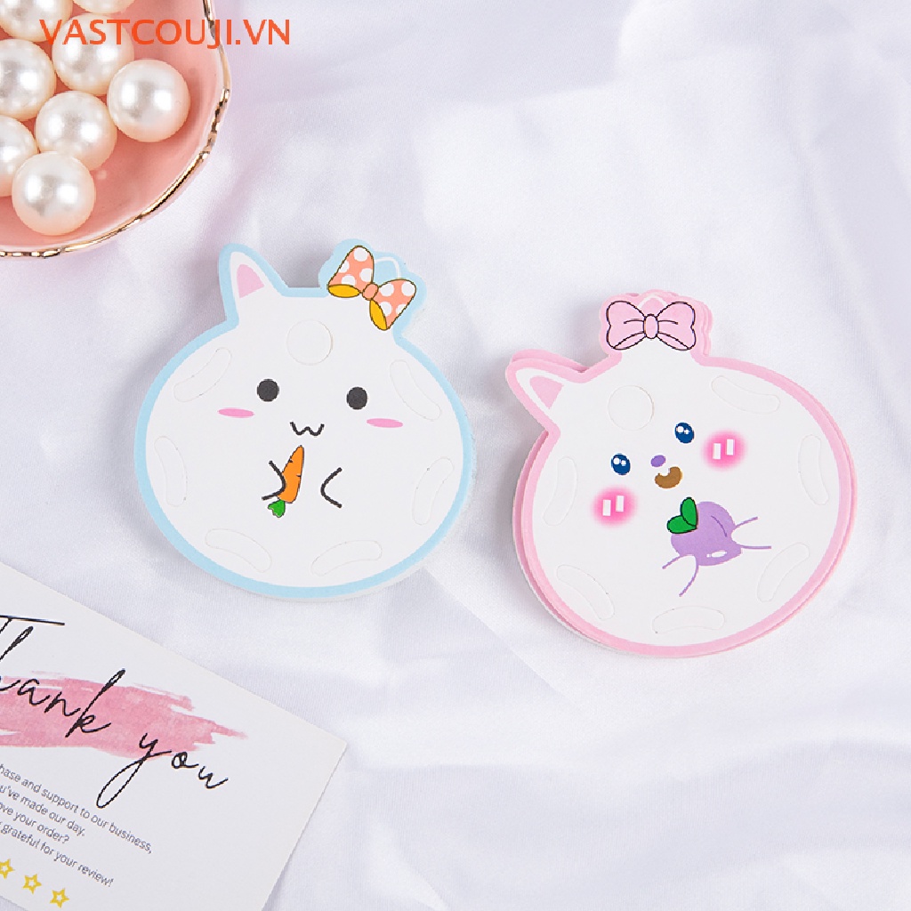 Set 50 Kẹp Tóc Mini Hình Thỏ / Cá Mập Bằng Giấy Dễ Thương