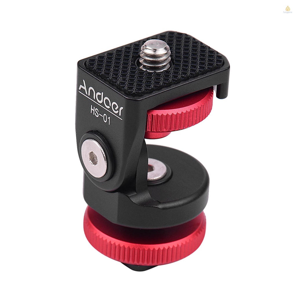 Giá Đỡ Andoer HS-01 Bằng Hợp Kim Nhôm Kèm Ốc Vít 1 / 4 Inch Chuyên Dụng Cho Máy Ảnh DSLR