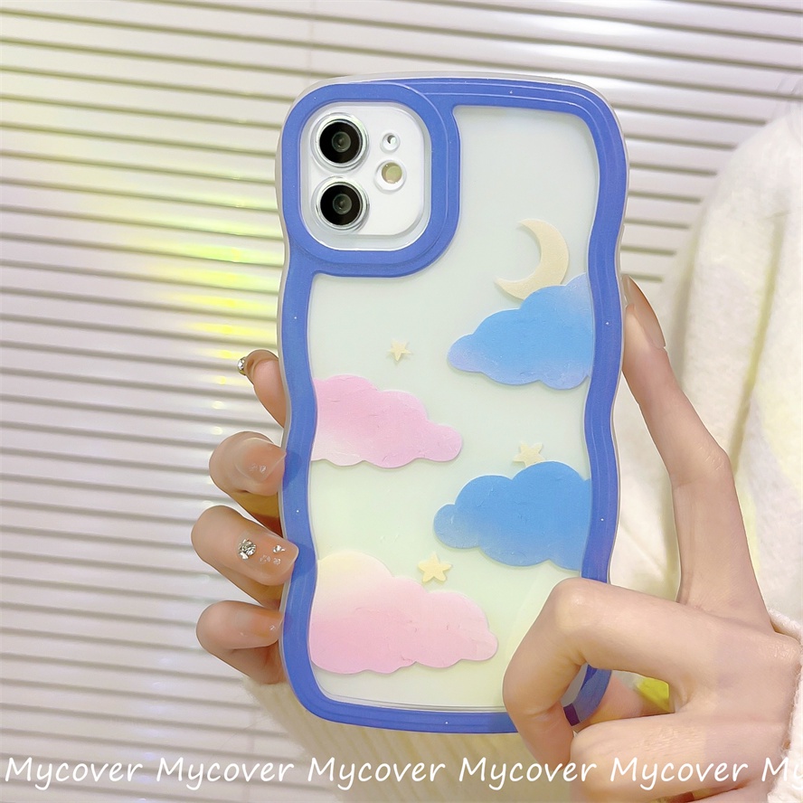 Ốp Điện Thoại Silicon Mềm Hình Đám Mây Hoạt Họa Cho iPhone 14 13 12 11 Pro Max X XR Xs Max 6 7 8 Plus