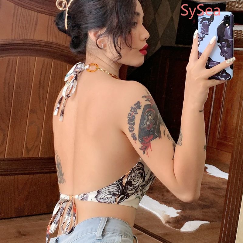 Áo Hai Dây Y2k Thời Trang Mùa Hè Quyến Rũ Cho Nữ