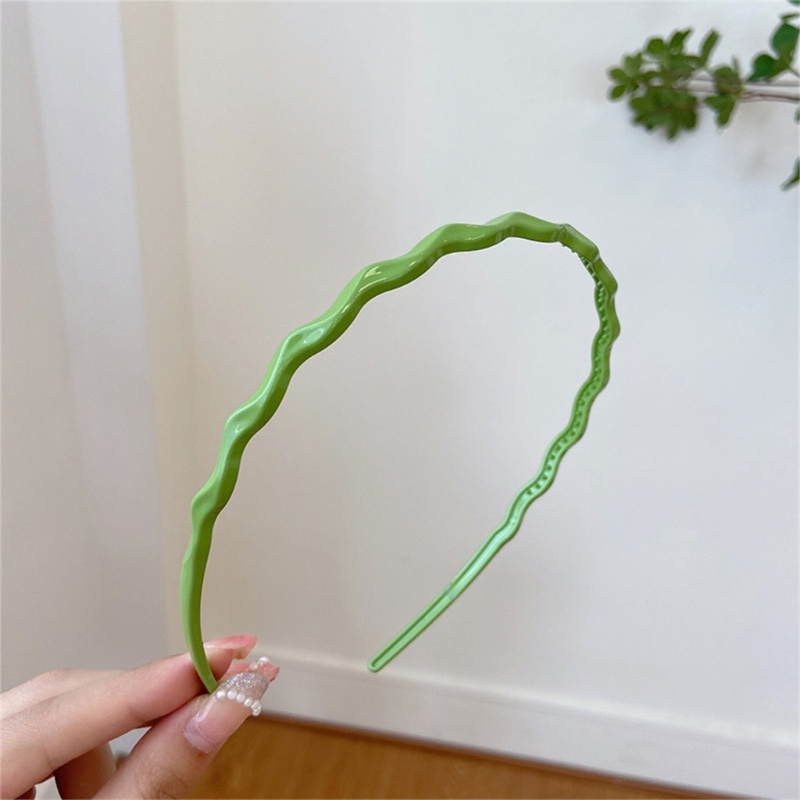 Băng Đô Cài Tóc Bằng Nhựa Mỏng Không Trơn Màu Sắc Kẹo Ngọt Xinh Xắn Cho Bé Gái