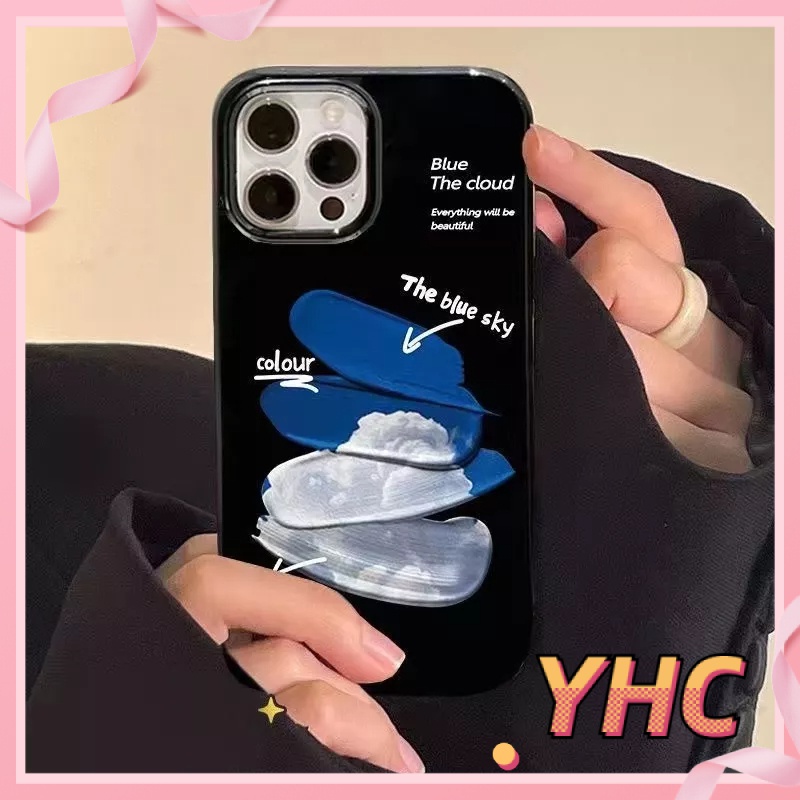 Ốp lưng iphone Bầu trời xanh và mây trắng màu sắc silicone vỏ thạch Cho iPhone 6 / 6S / 6splus / se / 7 / 7plus / 8 / 8plus / X / xs / xsmax / 11 / 12 / 13 / 14/pro max-509