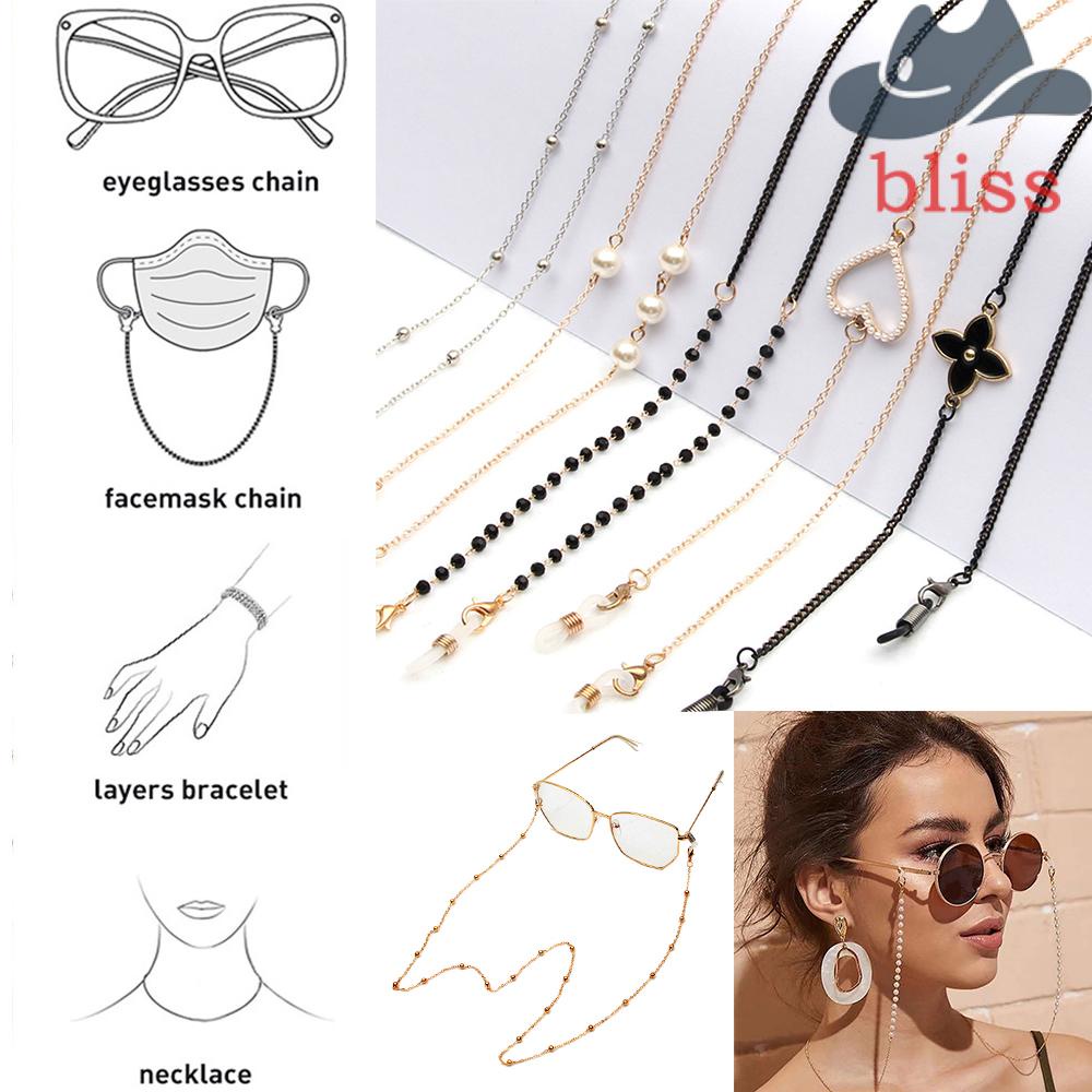 Dây Đeo Mặt Nạ Chống Thất Lạc Bằng Kim Loại Thời Trang Unisex