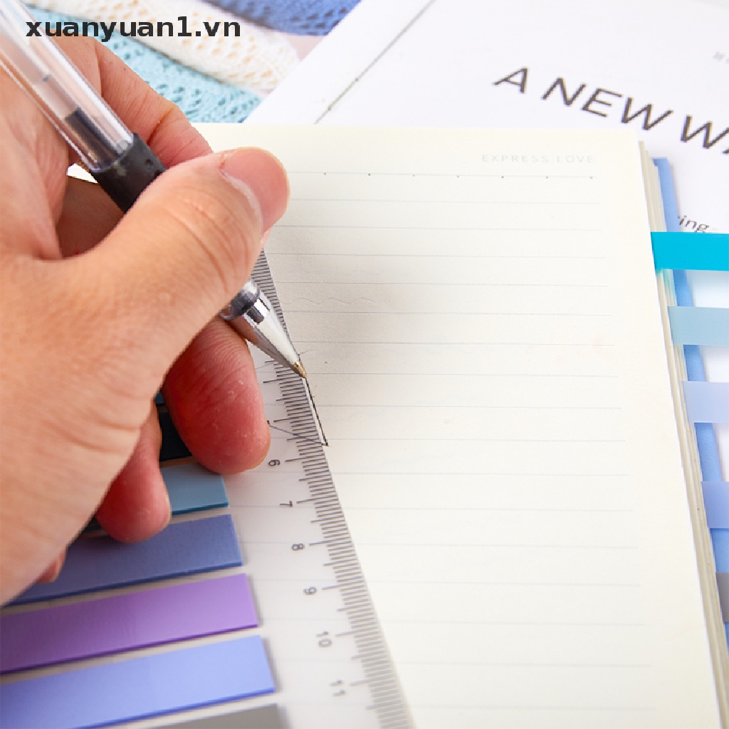 Set 200 Tờ Giấy Ghi Chú Tự Dính Họa Tiết Dễ Thương Dùng Trong Trường Học / Văn Phòng