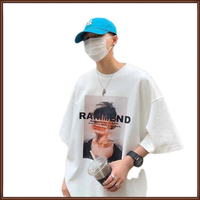 Áo Thun Tay Ngắn Cổ Tròn In Họa Tiết Nghệ Thuật Độc Đáo Thời Trang Cho Nam