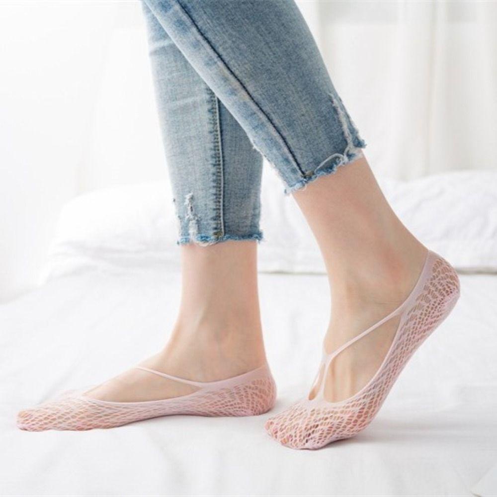 Vớ Thuyền WMES15H Cổ Thấp Mỏng Màu Trơn Co Giãn Thoáng Khí Không Trượt