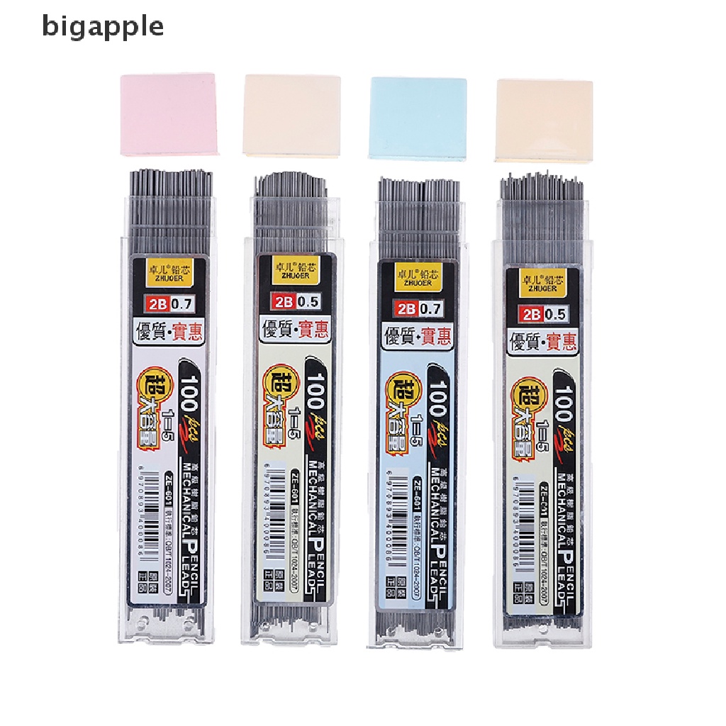 Set 100 Ruột Bút Chì Bấm 2b Thay Thế Tiện Lợi   Phụ Kiện Chuyên Dụng Dành Cho Xe Rdgg