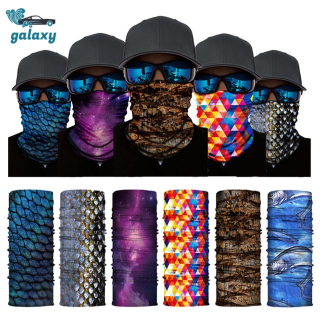 Galaxy Khăn Choàng Cổ Bandana Đa Năng Thoáng Khí Trọng Lượng Nhẹ Cho Hoạt Động Ngoài Trời
