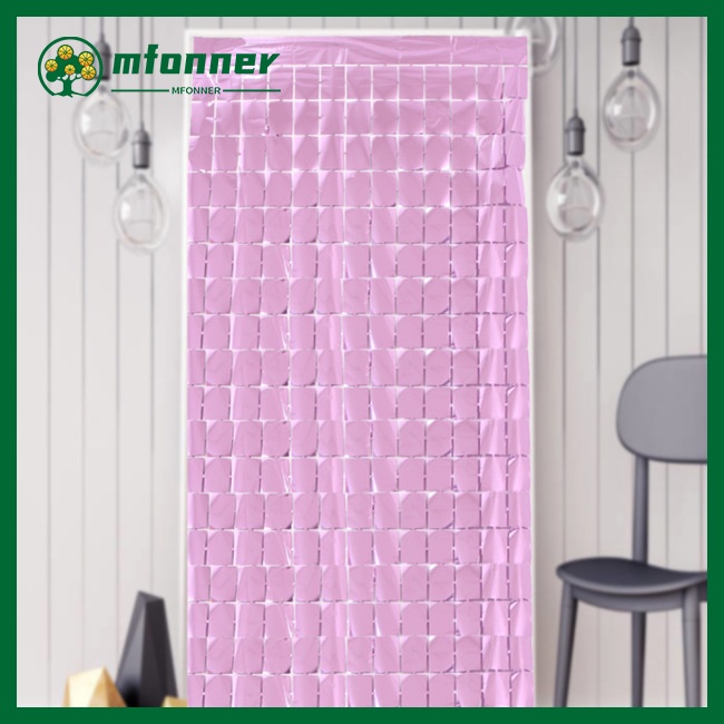 Rèm Treo Tường Hình Vuông 1 * 2m Trang Trí Tiệc Sinh Nhật / Đám Cưới